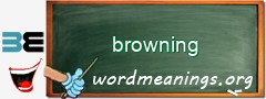 WordMeaning blackboard for browning